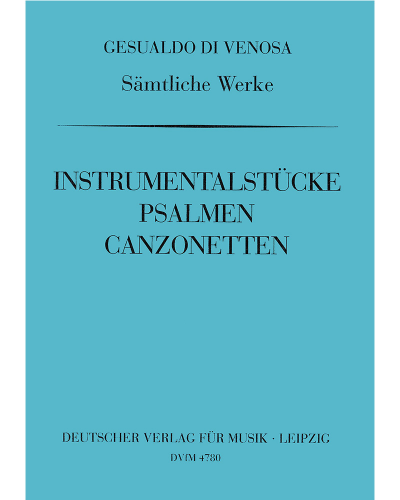 Complete Works, Book 10: Instrumental Pieces, Psalms, Canzonettas — 杰苏阿尔多