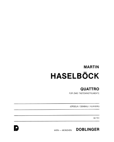 Quattro for two keyboard instruments — Martin Haselböck