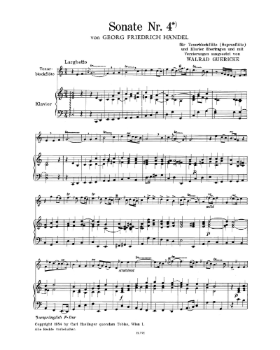 Sonata No. 4 in C major, op. 1 no. 7 — George Frideric Handel