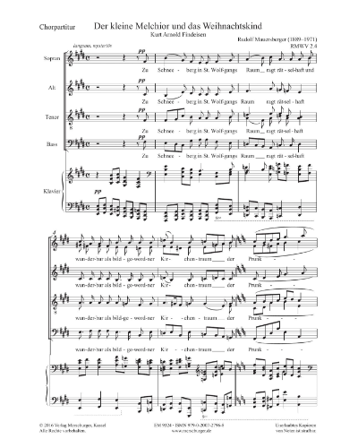 Der kleine Melchior oder das Weihnachtskind — Rudolf Mauersberger