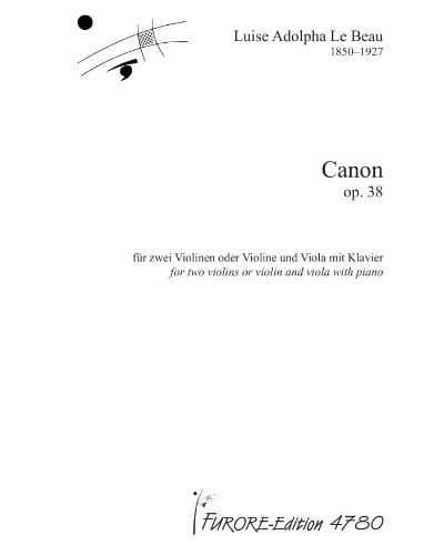 Canon, op. 38 — Luise Adolpha Le Beau