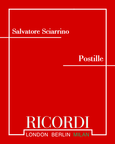 Postille — Salvatore Sciarrino