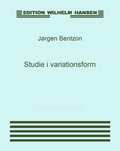 Variations, op. 34 — Jørgen Bentzon