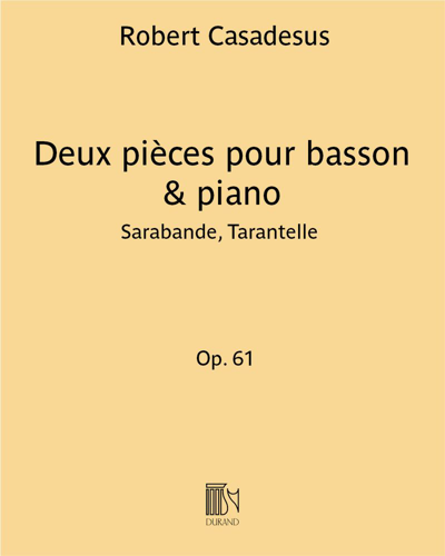 Deux pièces, op. 61 — 卡扎德絮