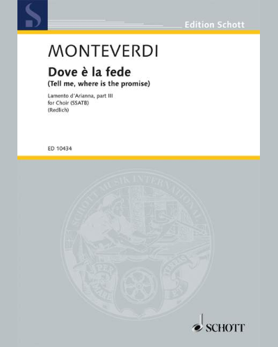 Dove è la fede (Tell me, where is the promise) — 蒙特威尔第