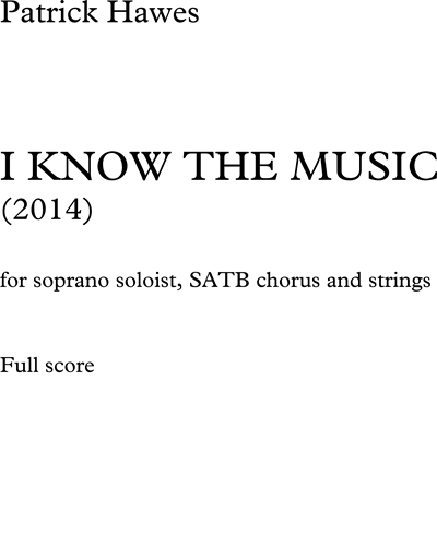 I Know the Music — Patrick Hawes