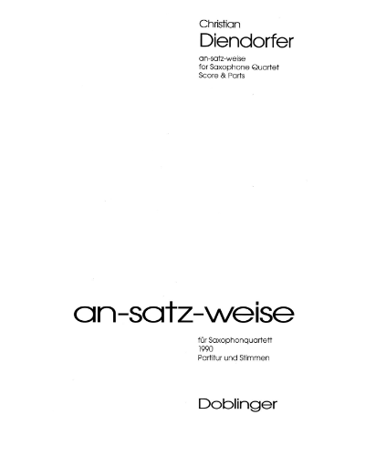 an-satz-weise — Christian Diendorfer