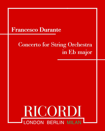 Concerto No. 3 for String Orchestra in E-flat major — Francesco Durante