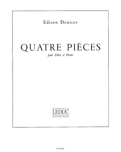 Four Pieces for Flute and Piano — Edison Denisov