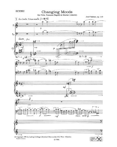 Changing Moods, op. 110 — Jenő Takács
