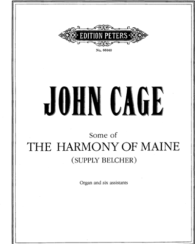 Some of "The Harmony of Maine" (Supply Belcher) — John Cage