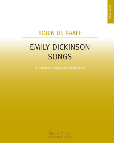 Emily Dickinson Songs — Robin de Raaff