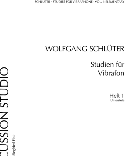 Studies for Vibraphone, Vol. 1 — Wolfgang Schlüter