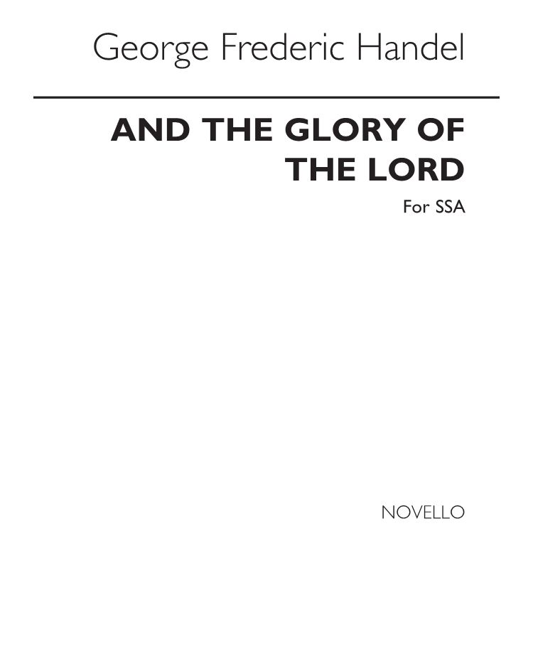 And the Glory of the Lord — George Frideric Handel