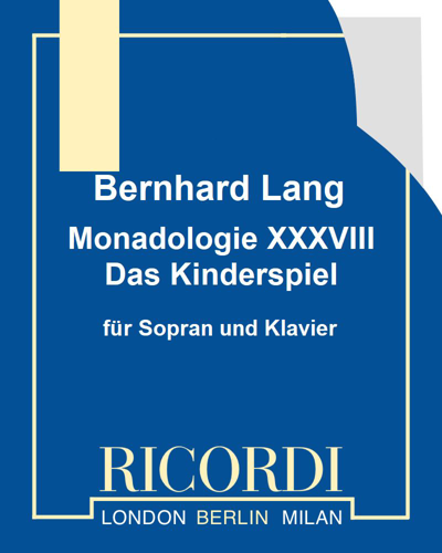 Monadologie XXXVIII — Bernhard Lang