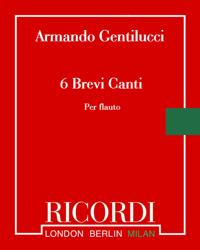 6 Brevi Canti — Armando Gentilucci