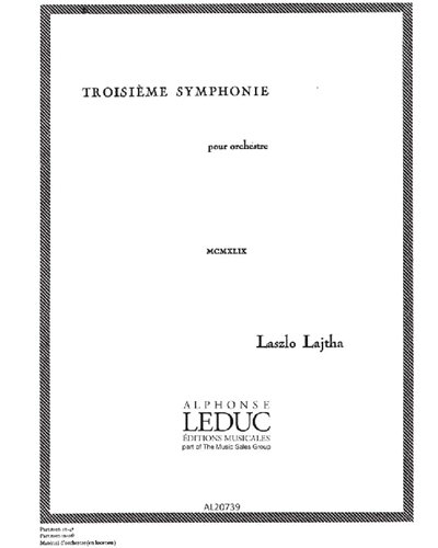 Symphonie n. 3, Op. 45 — László Lajtha
