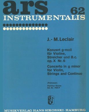 Concerto in G minor, op. 10/6 — 勒克莱尔