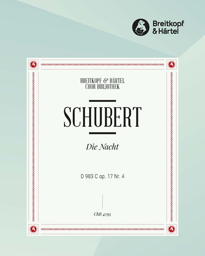 Die Nacht D 983 C [op. 17/4] — 舒伯特