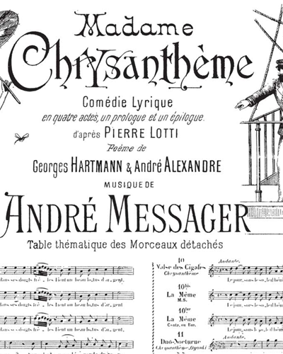 No. 10 (from 'Madame Chrysanthème') — André Messager
