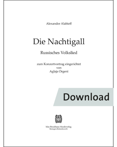 Die Nachtigall d-Moll — Alabieff Alexander