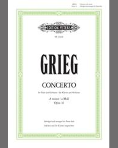 Piano Concerto in A minor, op. 16 — 格里格