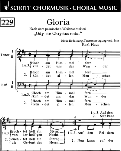 Gloria — Karl Haus