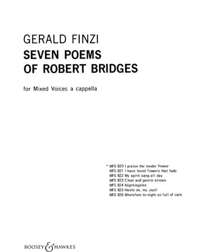 I Praise the Tender Flower, op. 17 No. 1 — Gerald Finzi