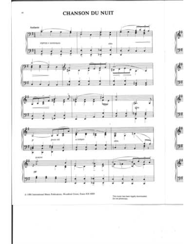 Chanson Du Nuit — 埃尔加