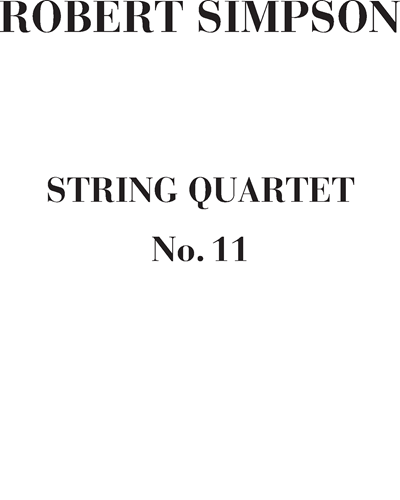 String Quartet No. 11 — Robert Simpson