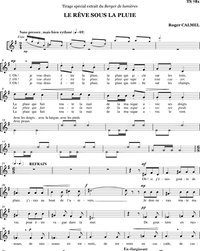 le rêve sous la pluie - from Le Berger de Lumières — Roger Calmel