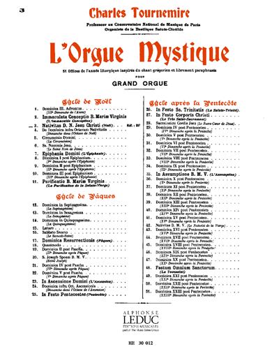 Nativitas D. N. Jesu Christi, op. 55 — Charles Tournemire