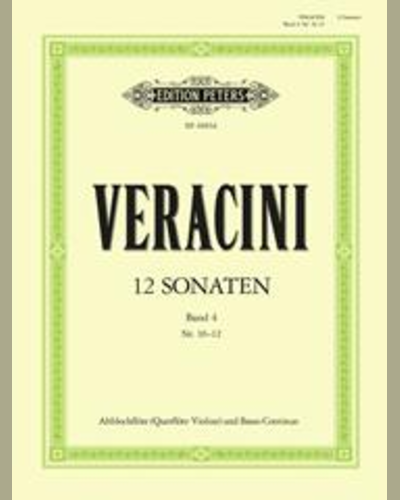 12 Sonatas Op.1 Vol.4 — Francesco Maria Veracini