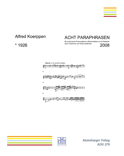 Acht Paraphrasen — Alfred Koerppen