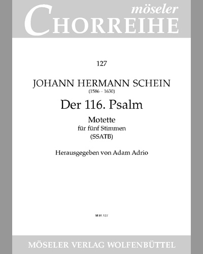 The 116th Psalm — Johann Hermann Schein