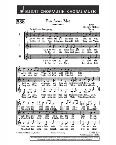 Ein freier Mut — Philipp Mohler