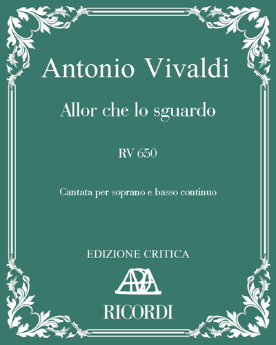 Allor che lo sguardo, RV 650 — Antonio Vivaldi