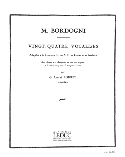 Twenty-four Vocalises — Giulio Marco Bordogni