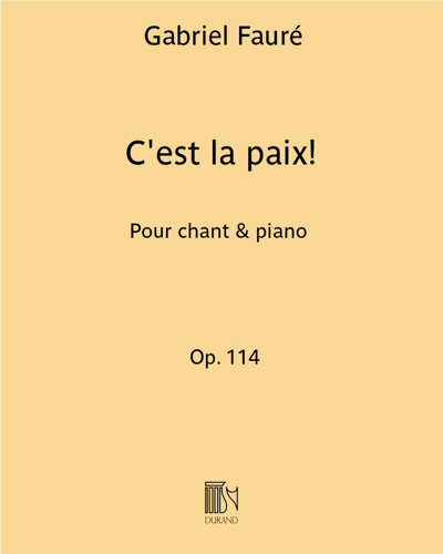 C'est la paix! — 福雷