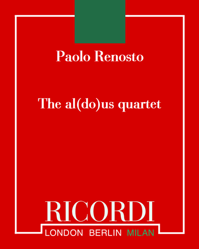 The al(do)us quartet — Paolo Renosto