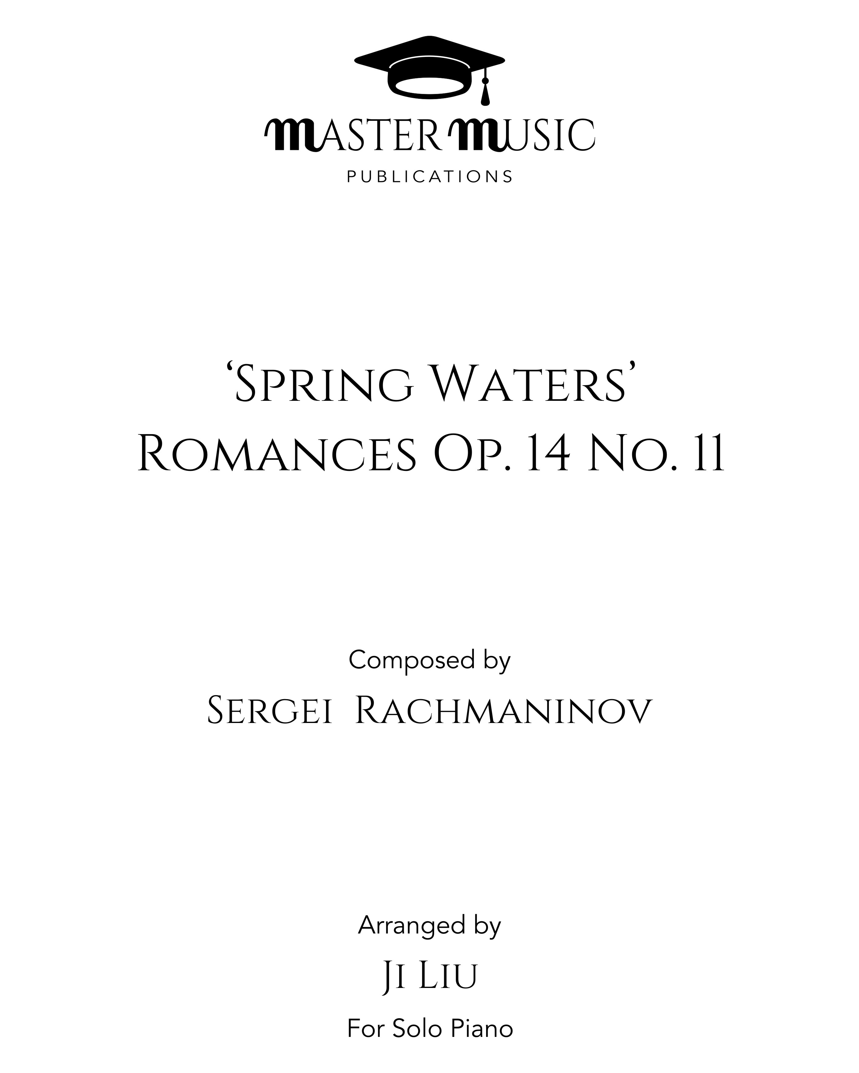 Spring Waters (from 'Romances, op. 14') — Sergei Rachmaninoff