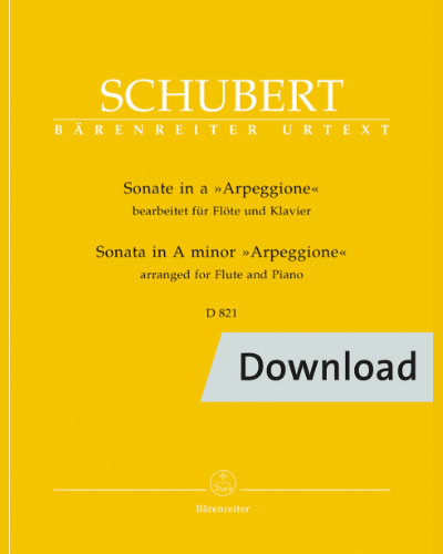 Sonata in A Minor D 821 "Arpeggione" — 舒伯特
