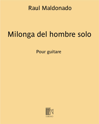 Milonga del hombre solo — Raul Maldonado