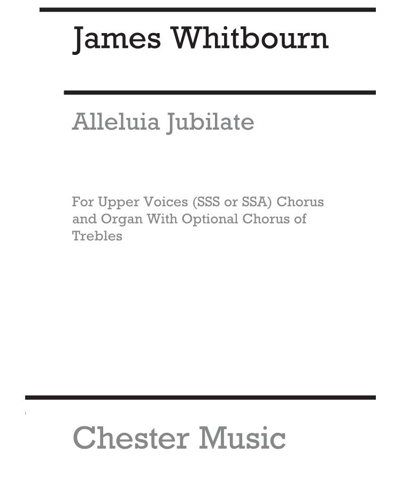 Alleluia Jubilate — James Whitbourn