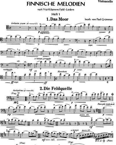 Finnish Melodies Book 1 — Paul Grümmer