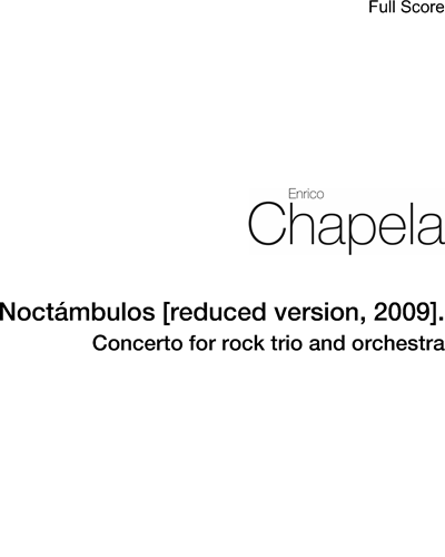 Noctámbulos [reduced version, 2009]. — Enrico Chapela