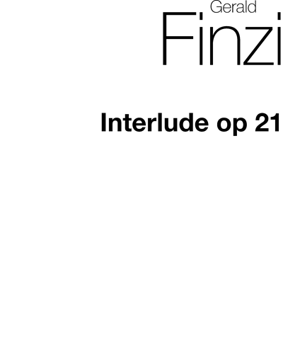 Interlude for Oboe & String Orchestra, op. 21 — 杰拉尔德·芬齐