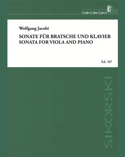 Sonata — Wolfgang Jacobi