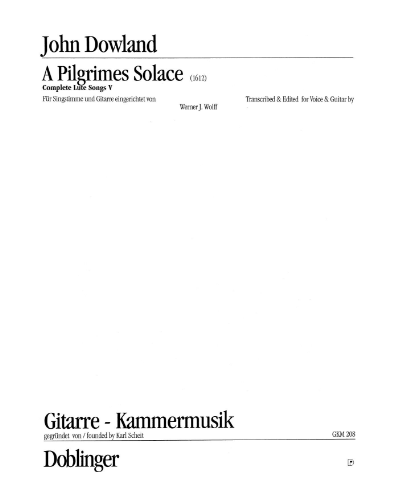 A Pilgrim's Solace (Des Pilgers Trost) — John Dowland