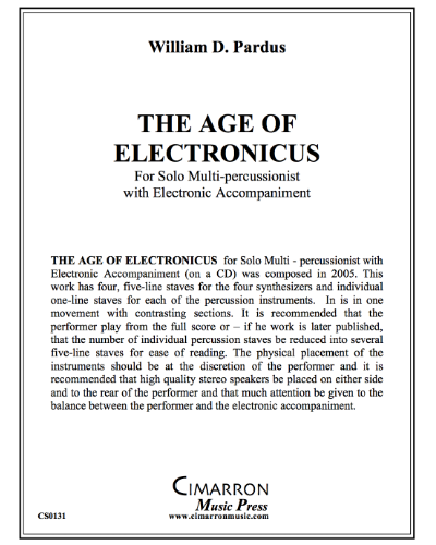 The Age of Electronicus — William Pardus